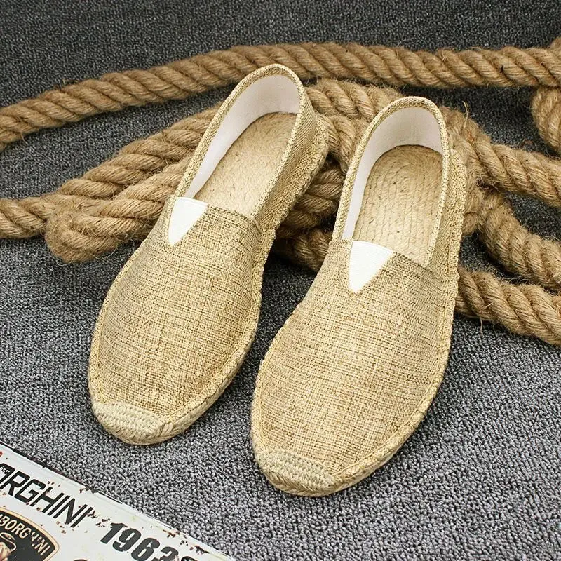 Hnzxzm Woman Footwear Black Flat Espadrilles Shoes For Men Comfortable And Elegant Vulcanized With Stylish Summer 2024 Promotion