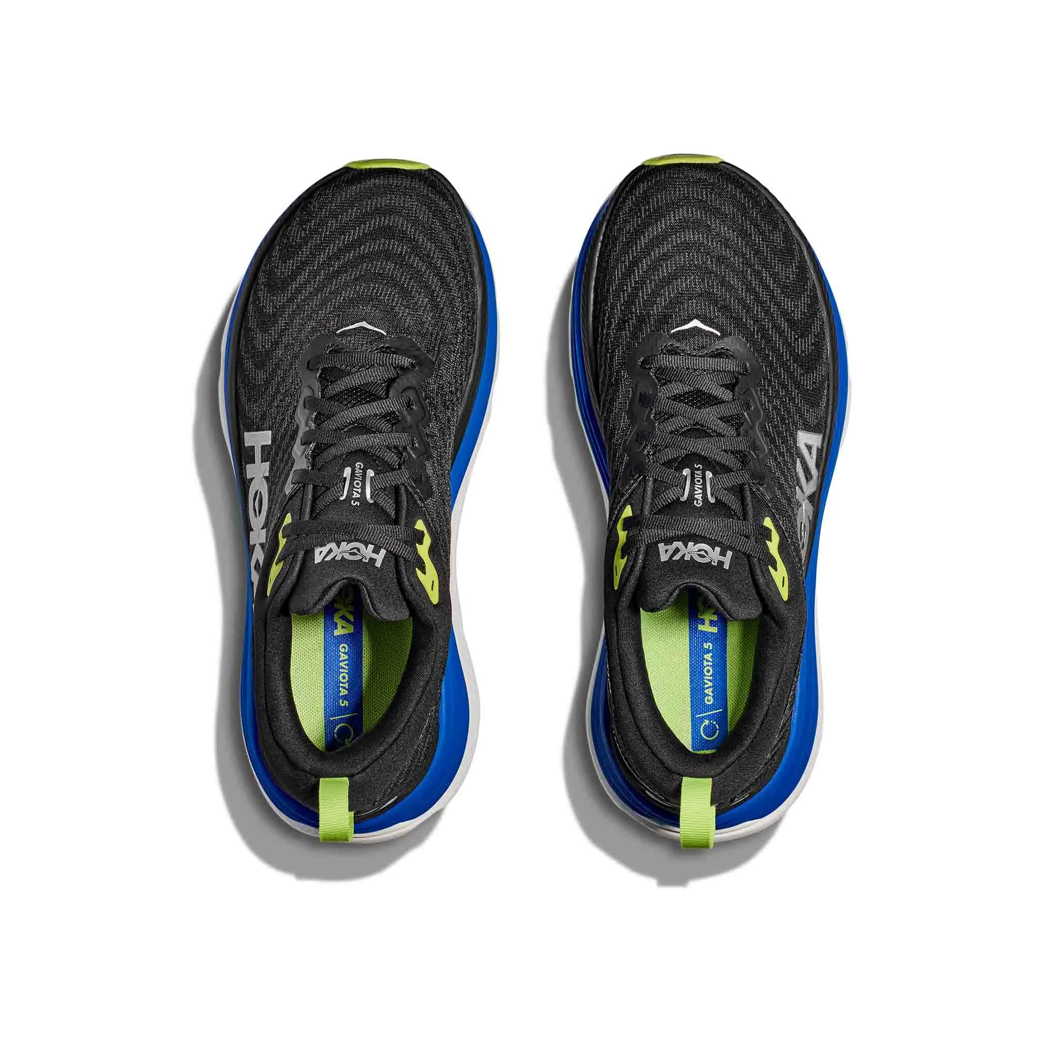 HOKA | Men's Gaviota 5 Running Shoes - Black/Electric Cobalt