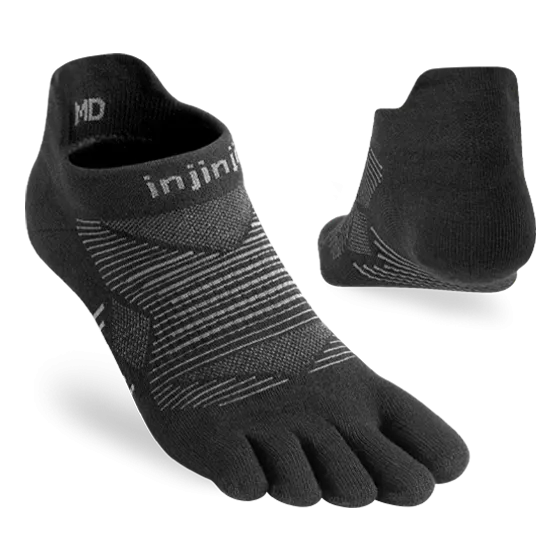 Injinji Toe Socks - Run Lightweight No-Show CoolMax