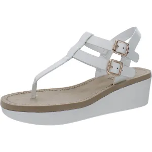 Journee Collection Womens Faux Leather Jelly Sandals