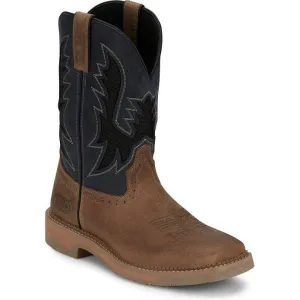 Justin Men's Bolt 11" Square Toe Western Work Boot -Tan- SE4114