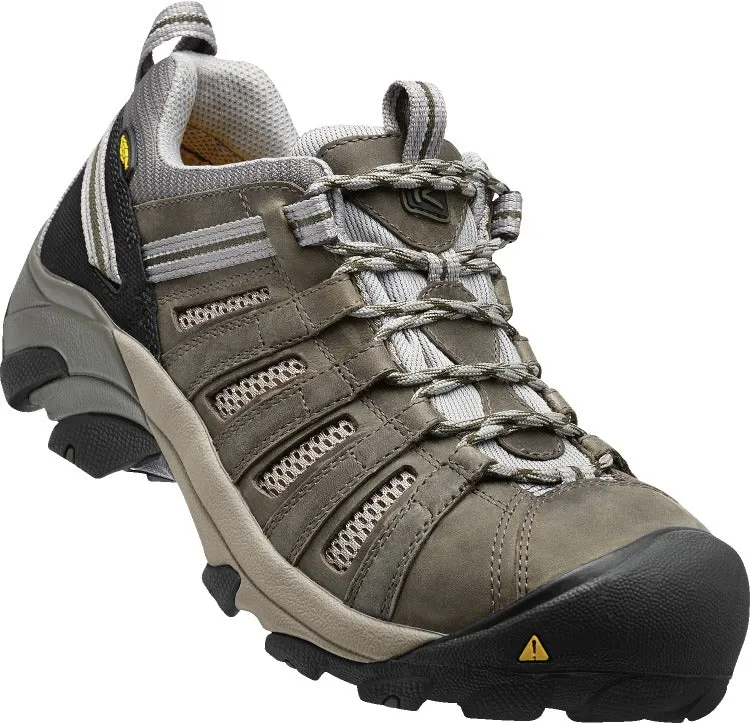 'Keen Utility' Men's Flint Low EH Steel Toe - Grey / Black