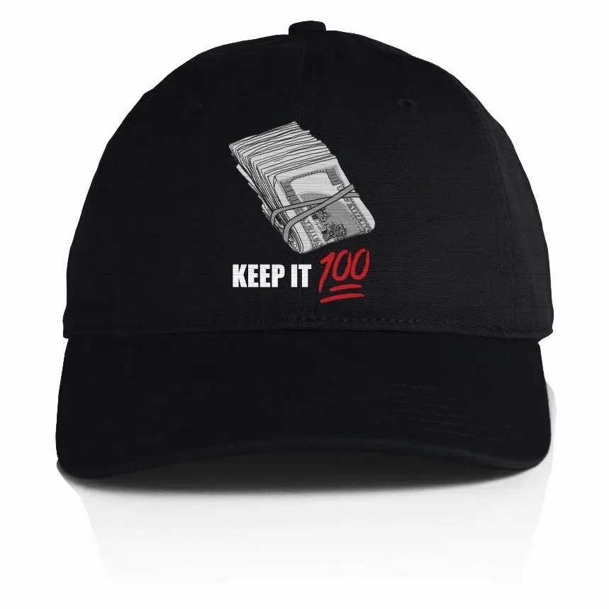 Keep It 100 - Black Dad Hat