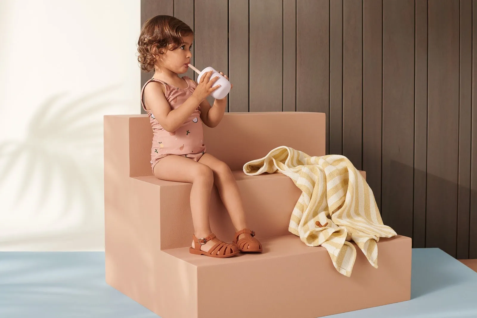 Liewood Kids Bre Sandals | Rose/Peppermint/Golden Caramel/Mustard | Liewood Jelly Sandals