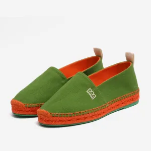 Luxury Espadrilles Women Lemán Canva Jungle Green