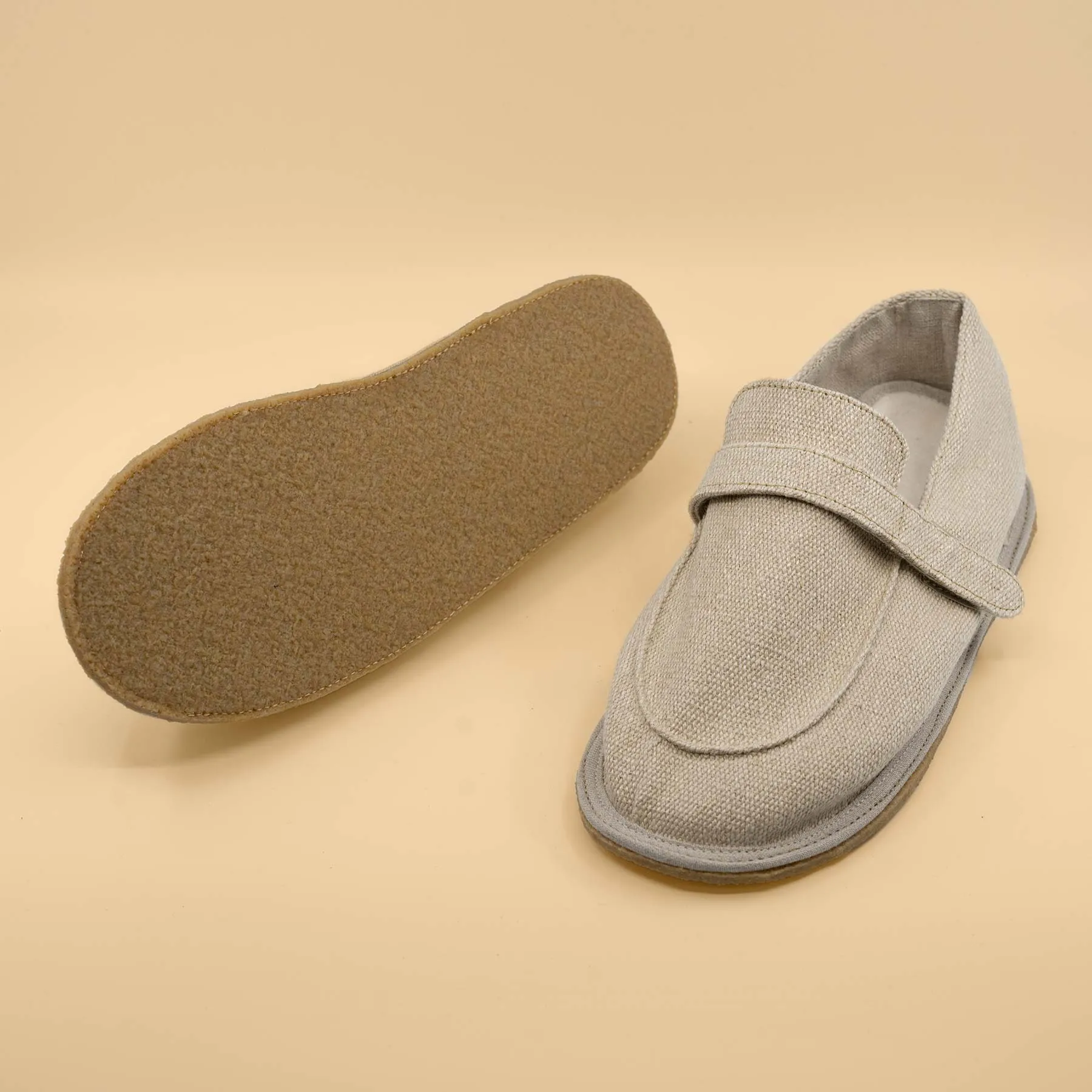 MAHLER Zero Drop 100% Hemp Moc House Shoes Slippers (Unisex) (Indoor/Outdoor)