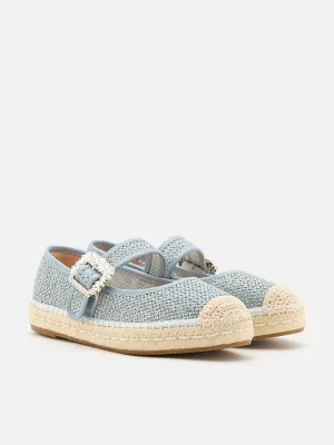 Maple Diamante Buckle Espadrille Flats