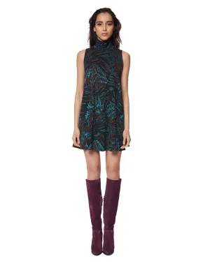 Mara Hoffman Herbarium Swing Dress in Teal Multi