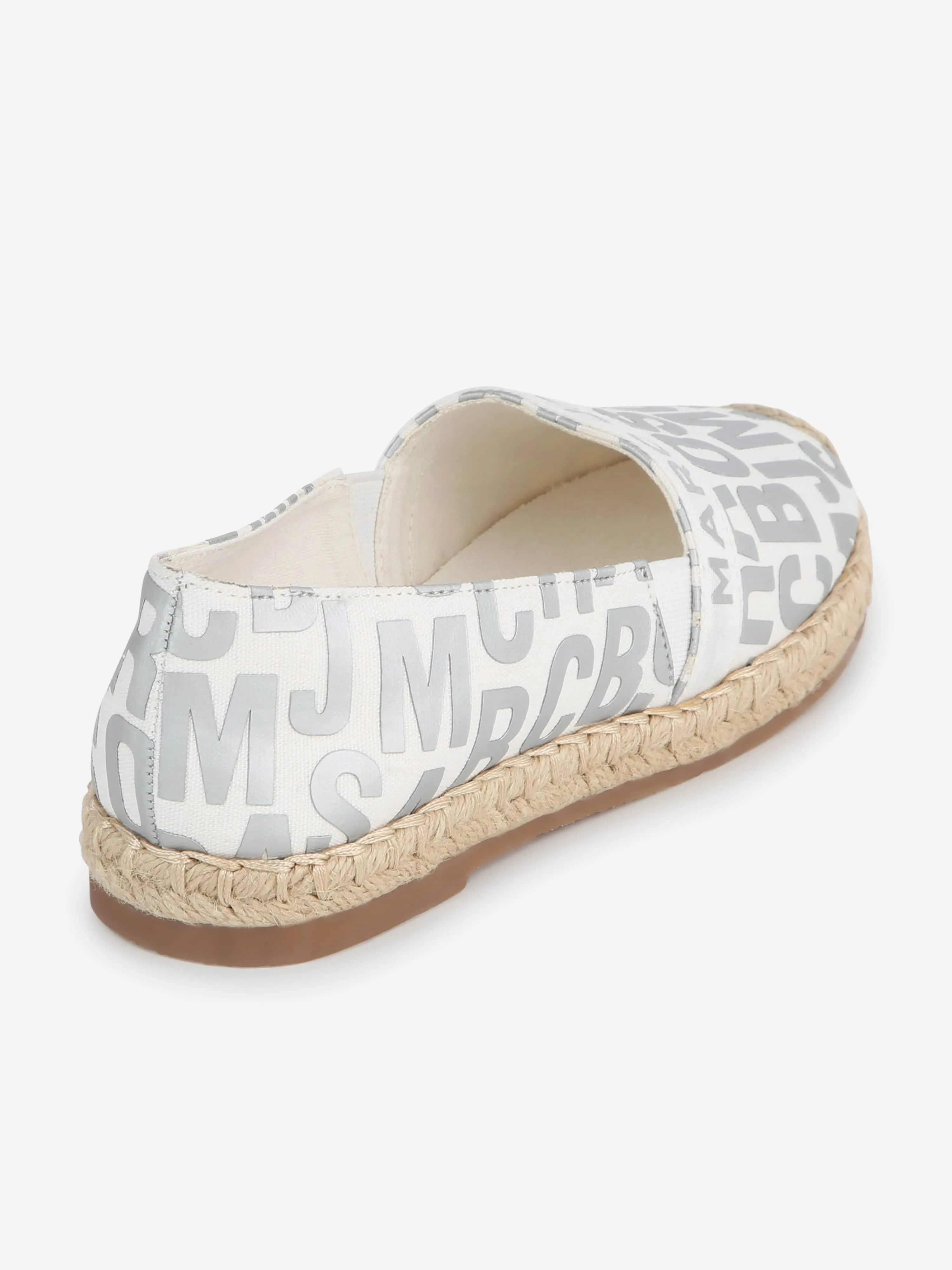 MARC JACOBS Girls Logo Espadrilles in Ivory