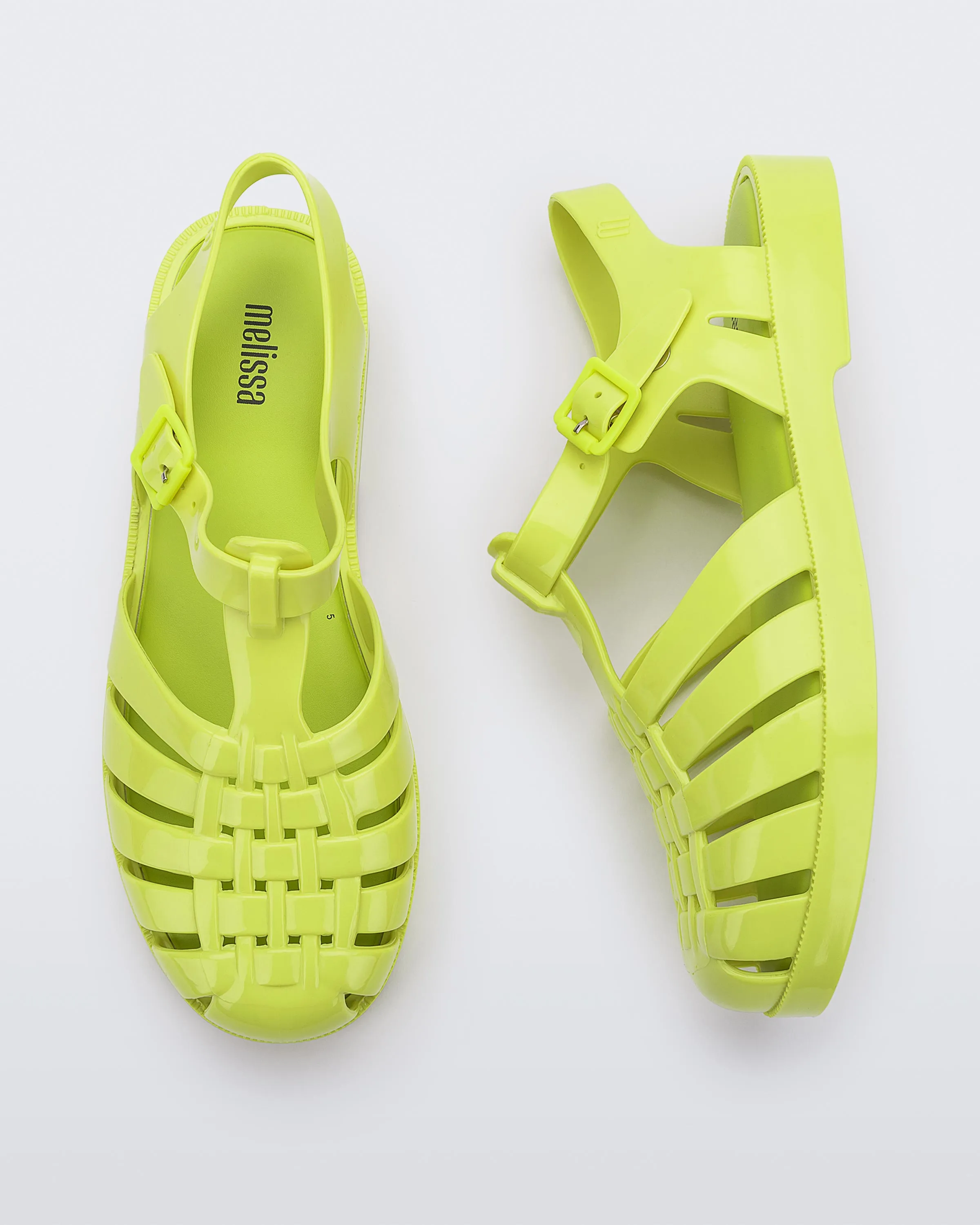 Melissa Possession AD Neon Yellow Flat Sandal For Women