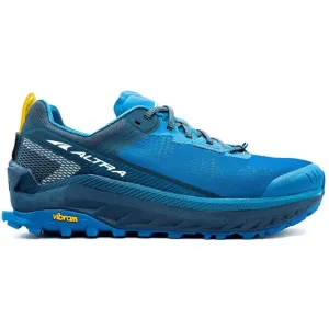 Men's Altra Olympus 4, Blue/Yellow, 9.5 D Medium