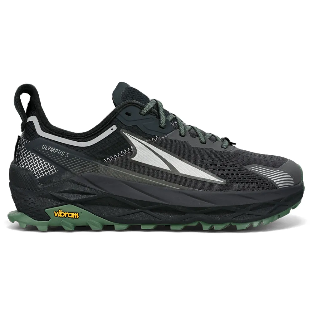 Men's Altra Olympus 5, Black/Gray, 10 D Medium