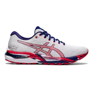 Men's Asics Gel-Cumulus 22, White/Classic RED, 10.5 D Medium