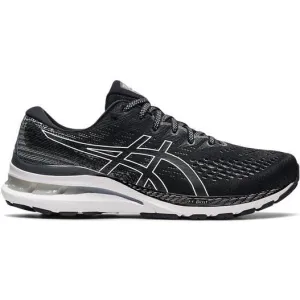 Men's Asics GEL-Kayano 28, Black/White, 11 4E Extra Wide