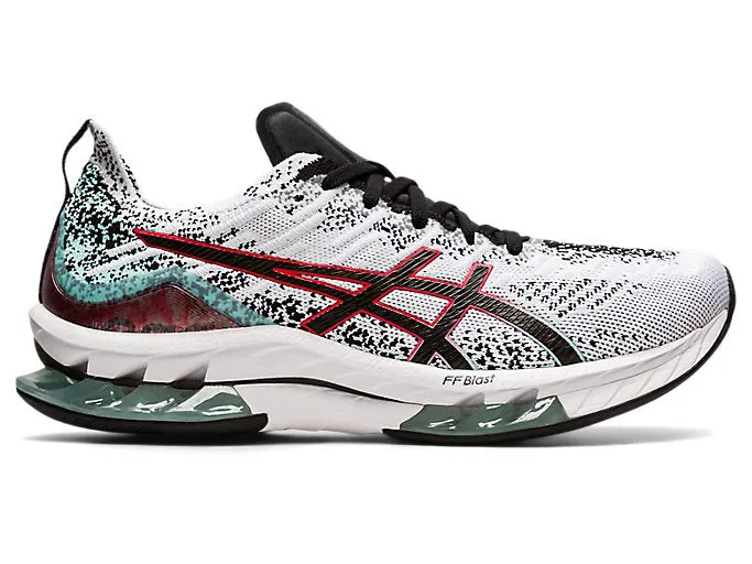 Men's Asics Gel-Kinsei Blast, White/Black, 9 D Medium