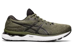 Men's Asics Gel-Nimbus 24, Olive Canvas/Gunmetal, 10.5 D Medium