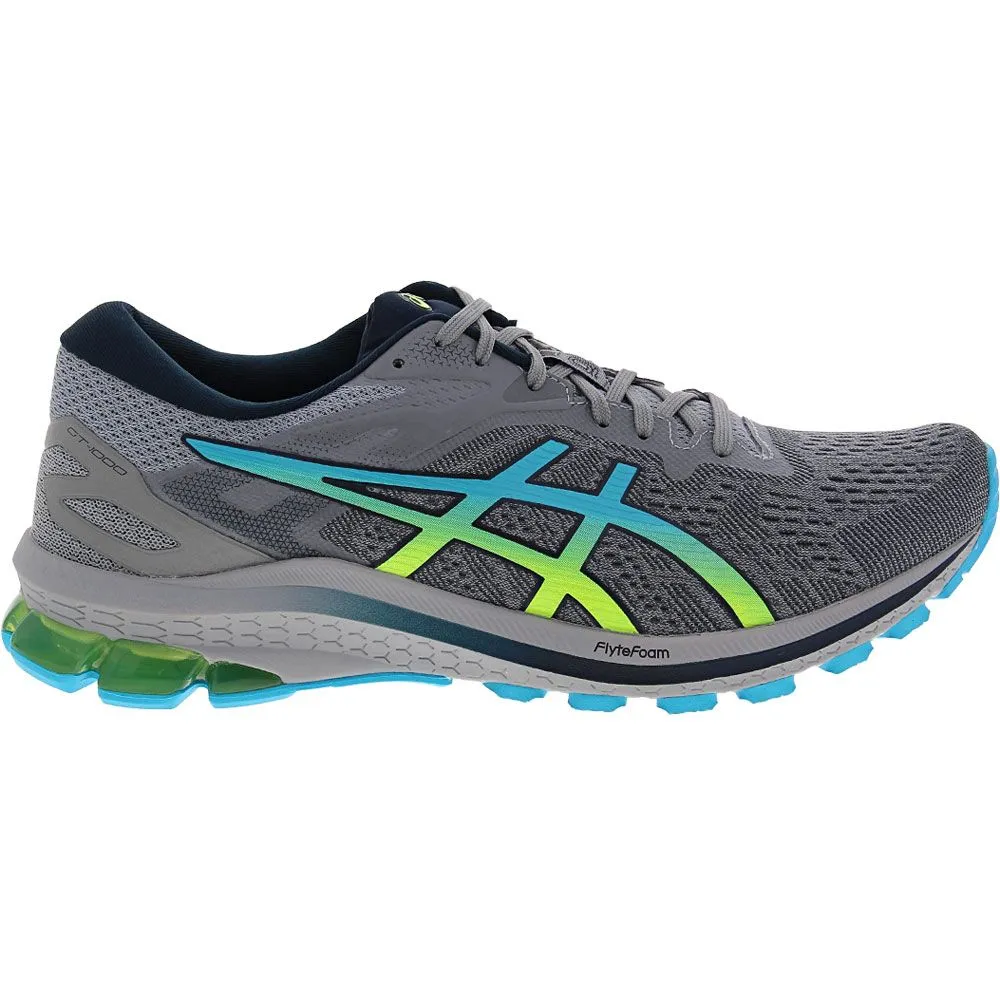 Men's Asics GT-1000 10, Sheet Rock/Hazard Green, 11 Medium