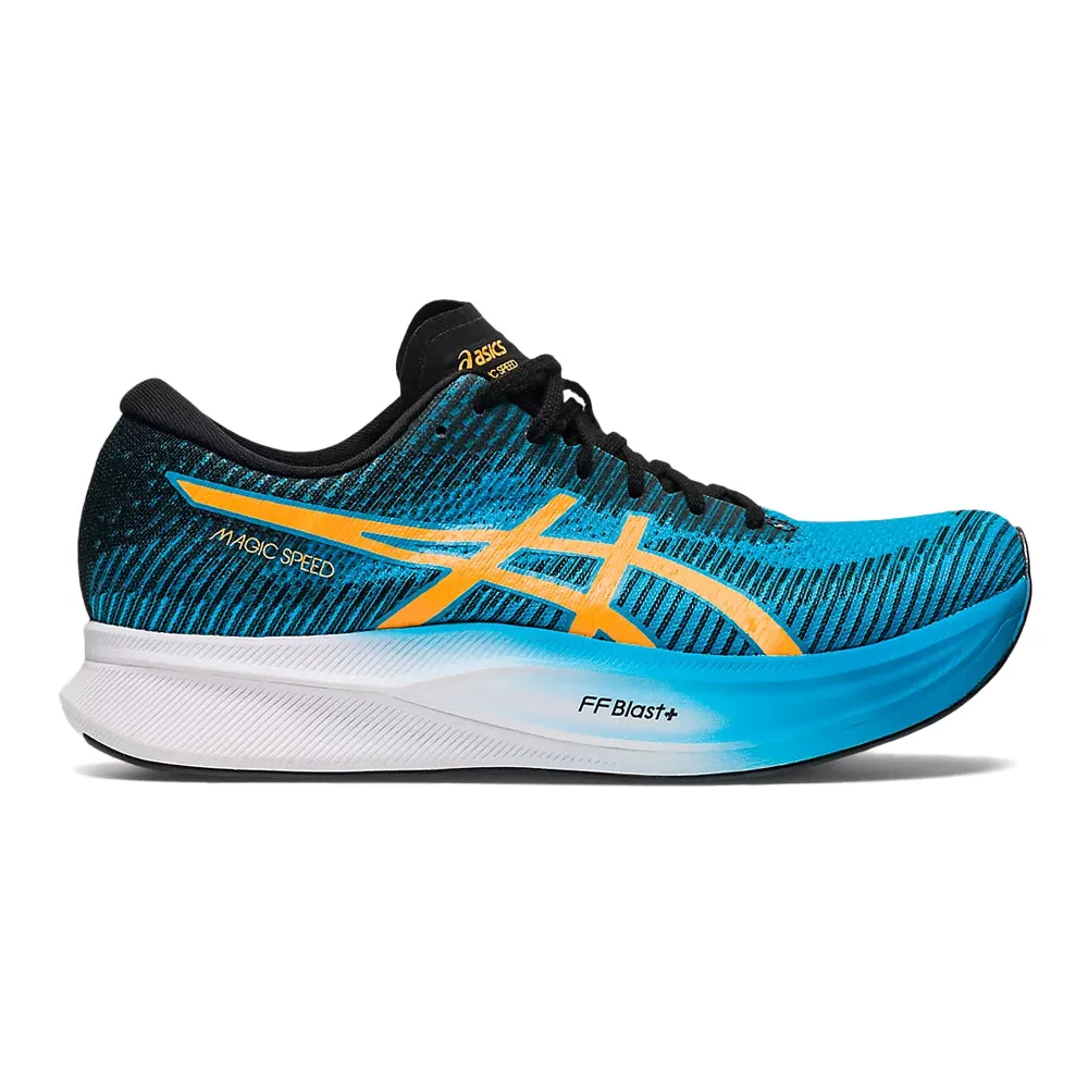 Men's Asics Magic Speed 2, Island Blue/Orange Pop, 9.5 D Medium