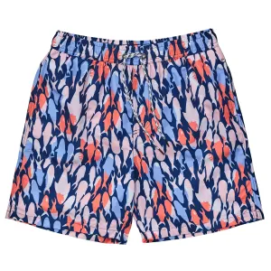 Mens Fish Frenzy Volley Board Shorts