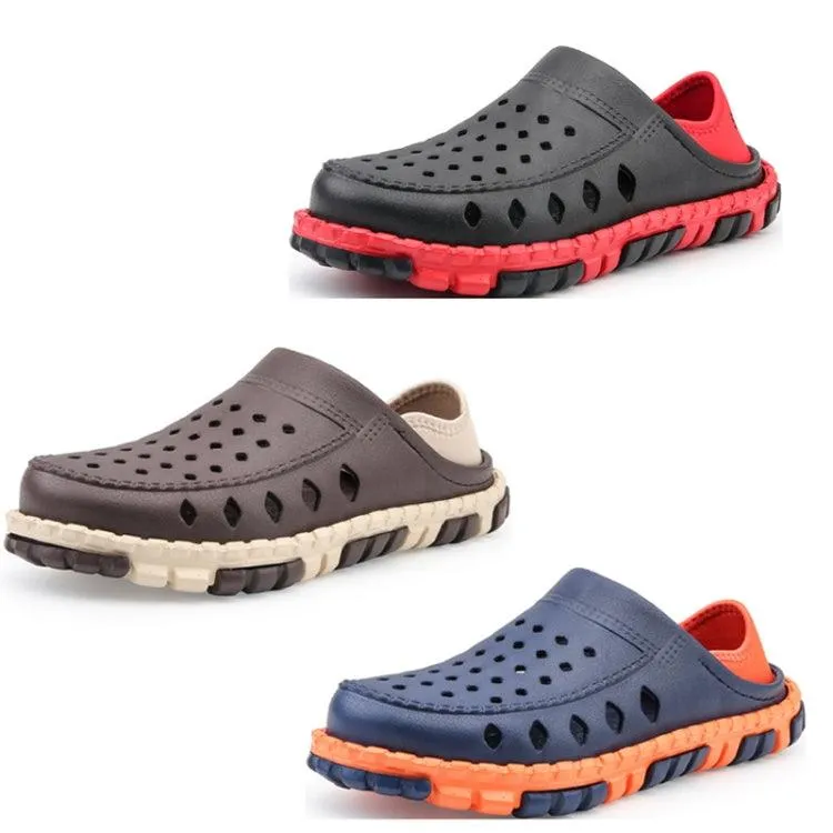 Men's Lightweight Hollow Beach Slippers - Antiskid Summer Sandals