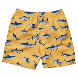 Mens Sunrise Shark Volley Board Short