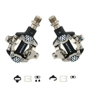 MEROCA MTB Automatic Pedal Cycling Clipless SPD Sealed Bearings Anti-slip Bicycle Pedal Self-locking Mountain Bike Cliple Pedals