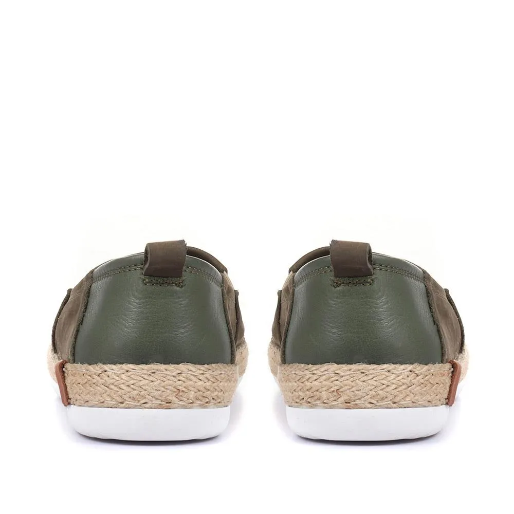 Milan Leather Espadrille Flats - MILAN / 320 085