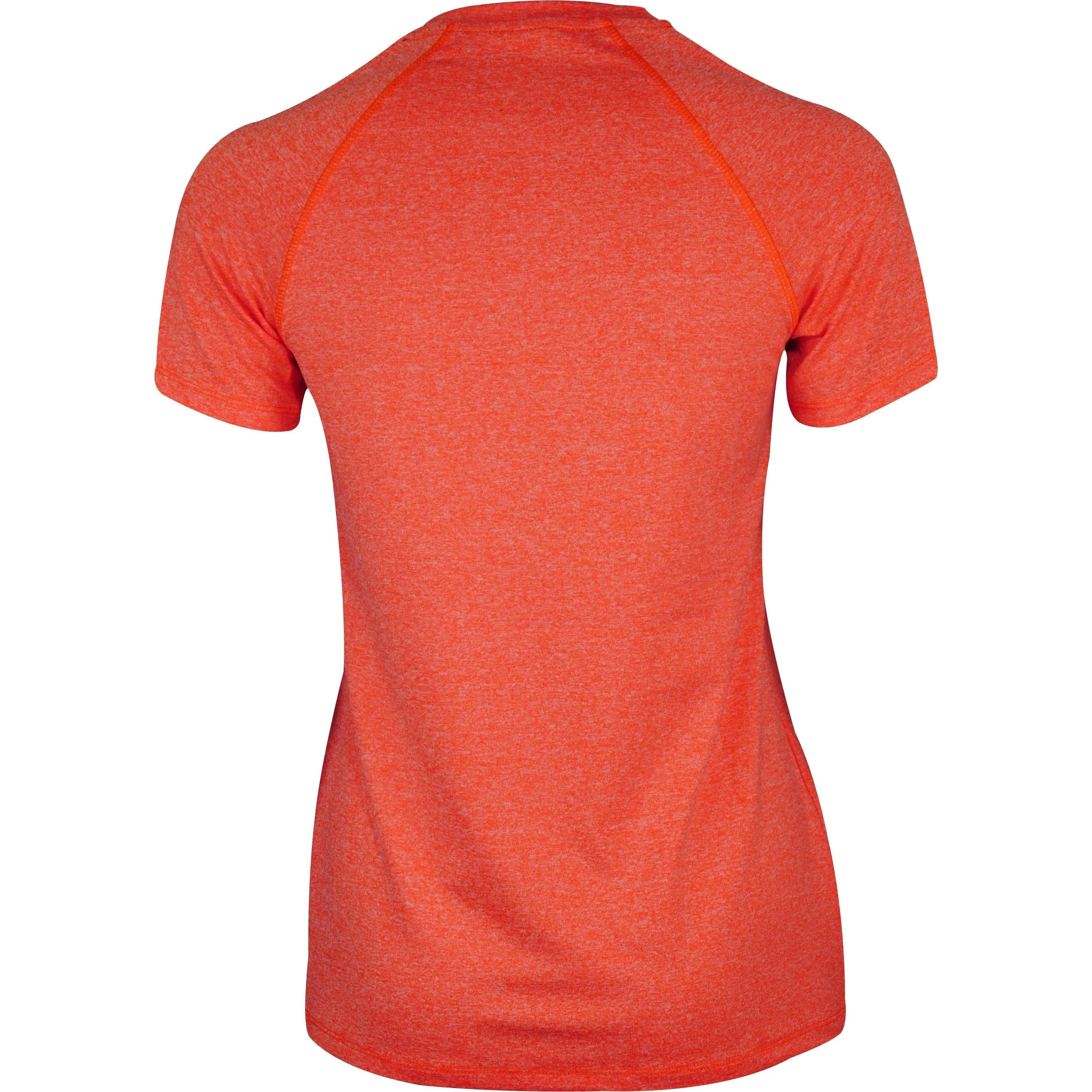 More Mile Train To Run Short Sleeve Womens Running Top - Orange