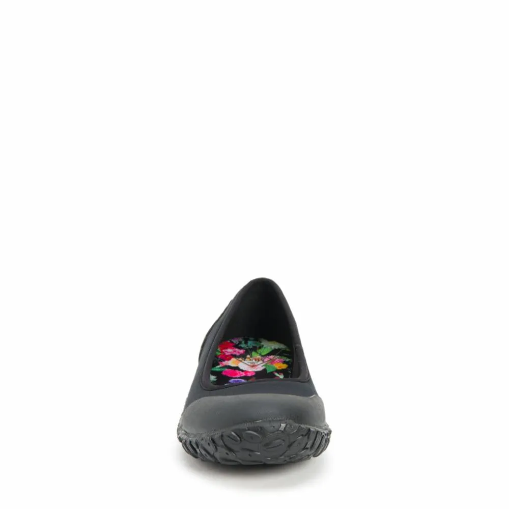 Muck Footwear Women MUCKSTER II FLAT BLACK/NIGHTFLORALPRINT