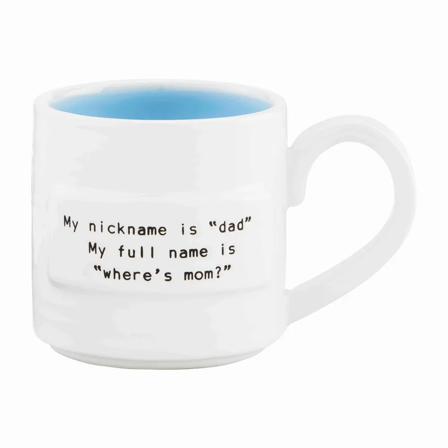 Mudpie Mom and Dad Sentiment Mugs