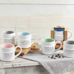 Mudpie Mom and Dad Sentiment Mugs