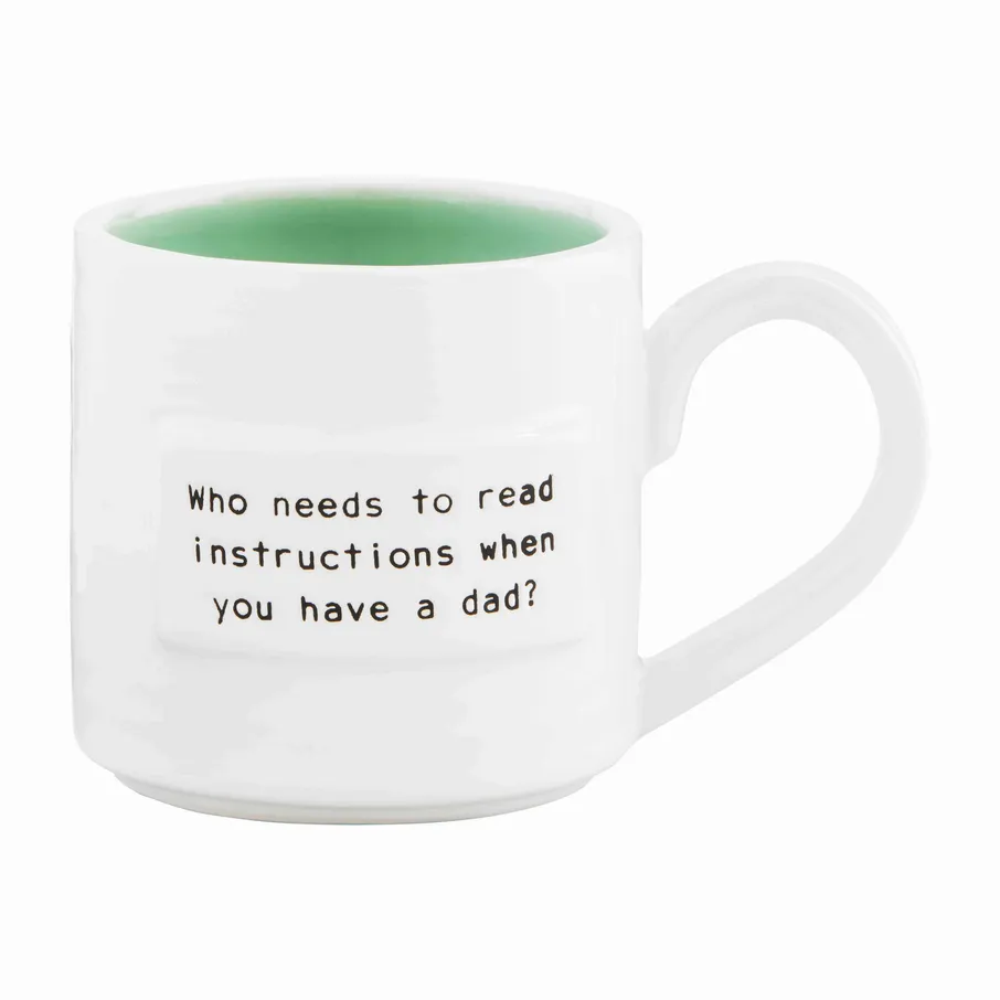 Mudpie Mom and Dad Sentiment Mugs