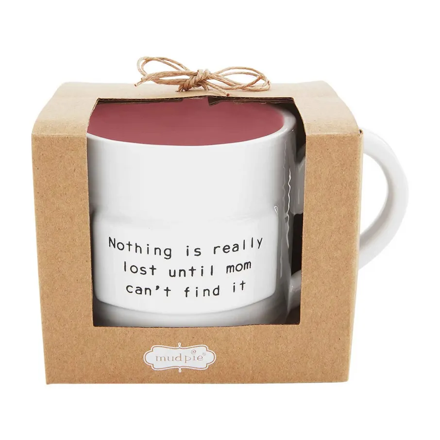 Mudpie Mom and Dad Sentiment Mugs