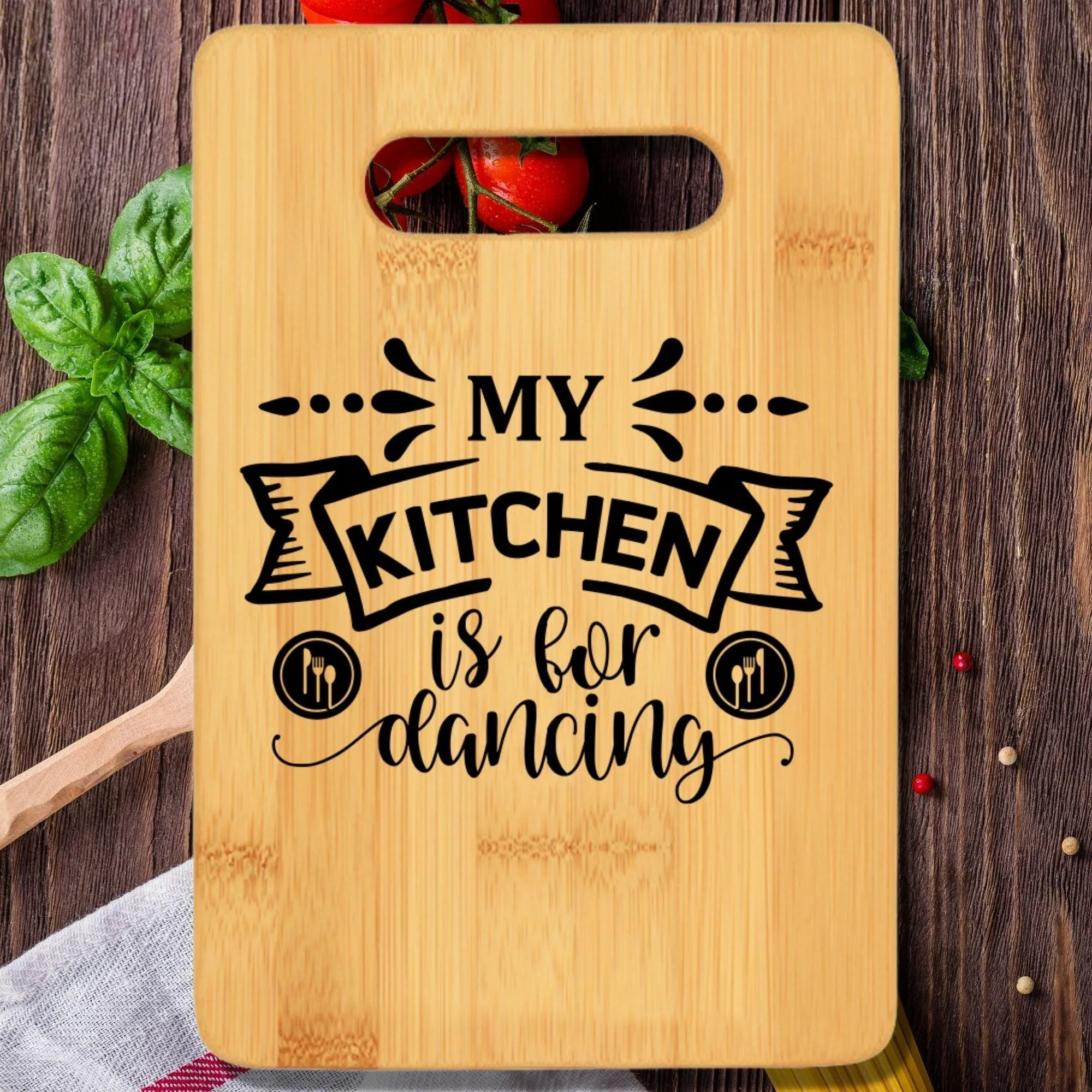 My Kitchen is for Dancing Cutting Board v2