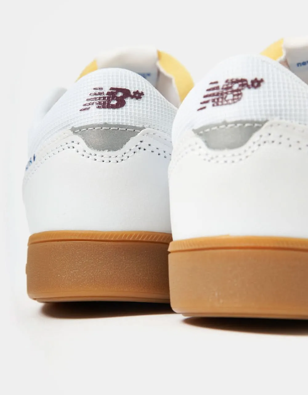 New Balance Numeric 508 Skate Shoes - White/Burgundy