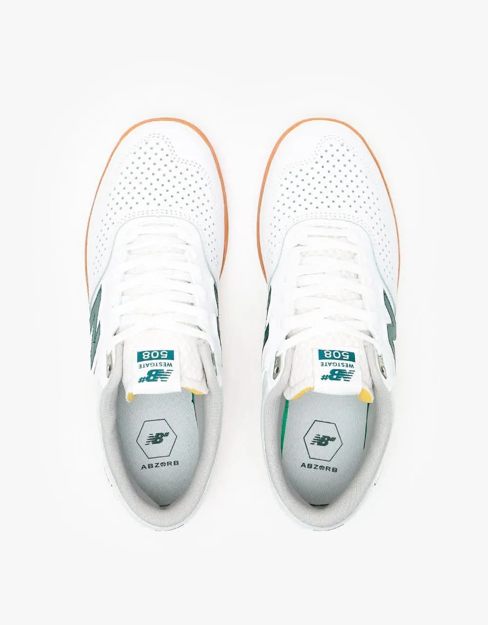 New Balance Numeric 508 Skate Shoes - White/Gum