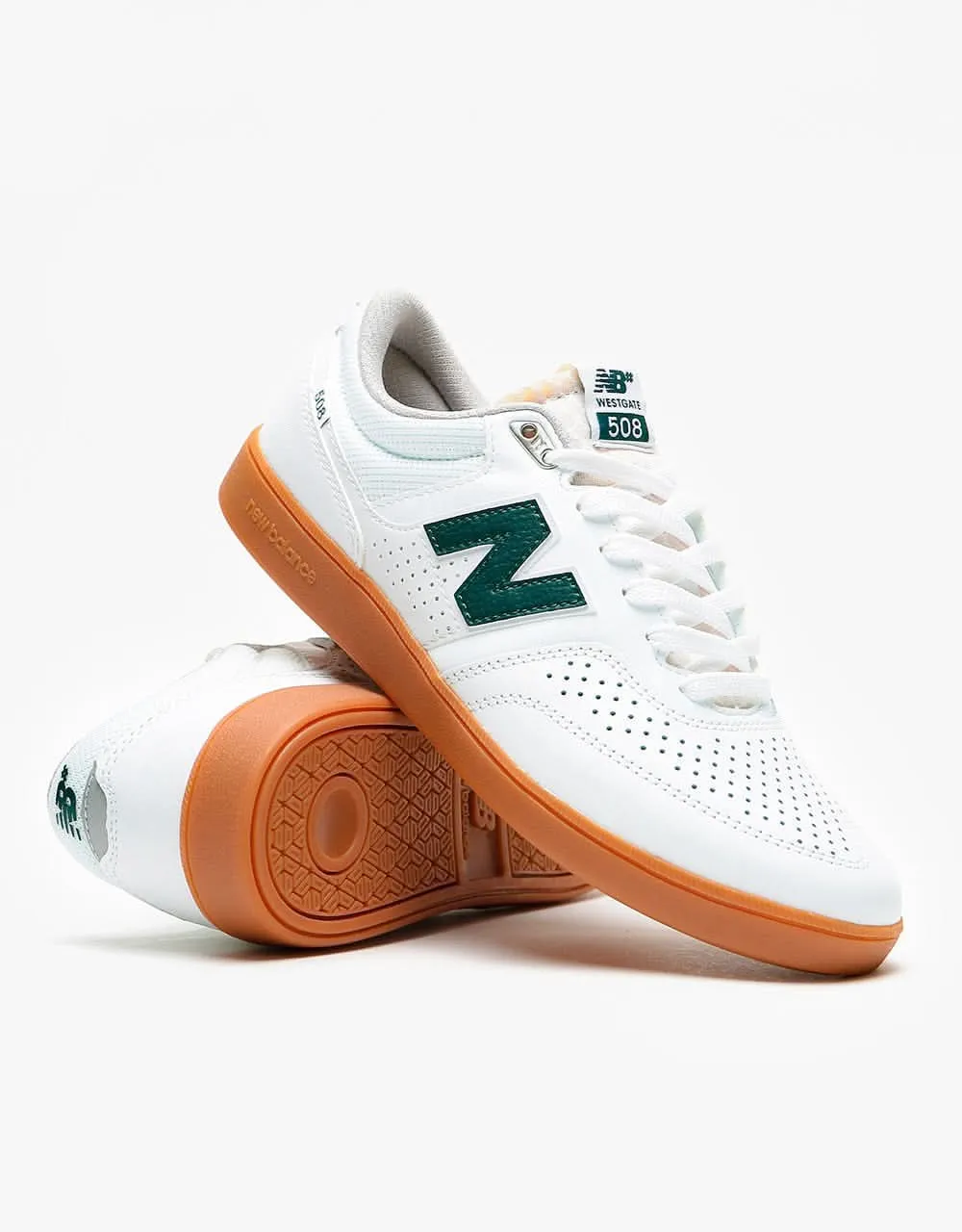 New Balance Numeric 508 Skate Shoes - White/Gum