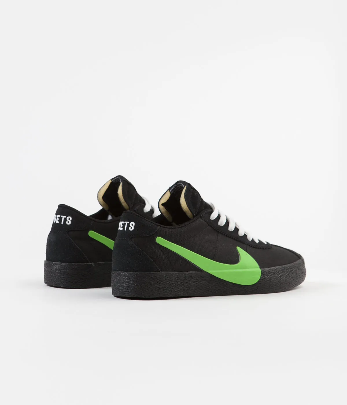 Nike SB x Poets Bruin Shoes - Black / Voltage Green - White