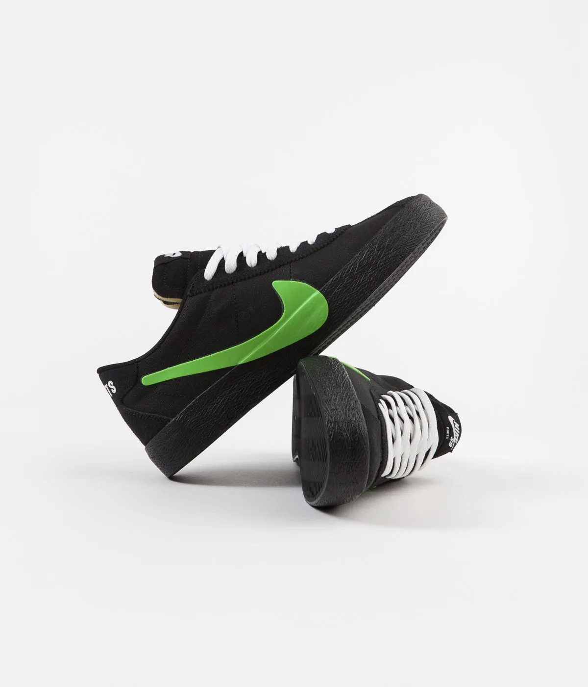 Nike SB x Poets Bruin Shoes - Black / Voltage Green - White