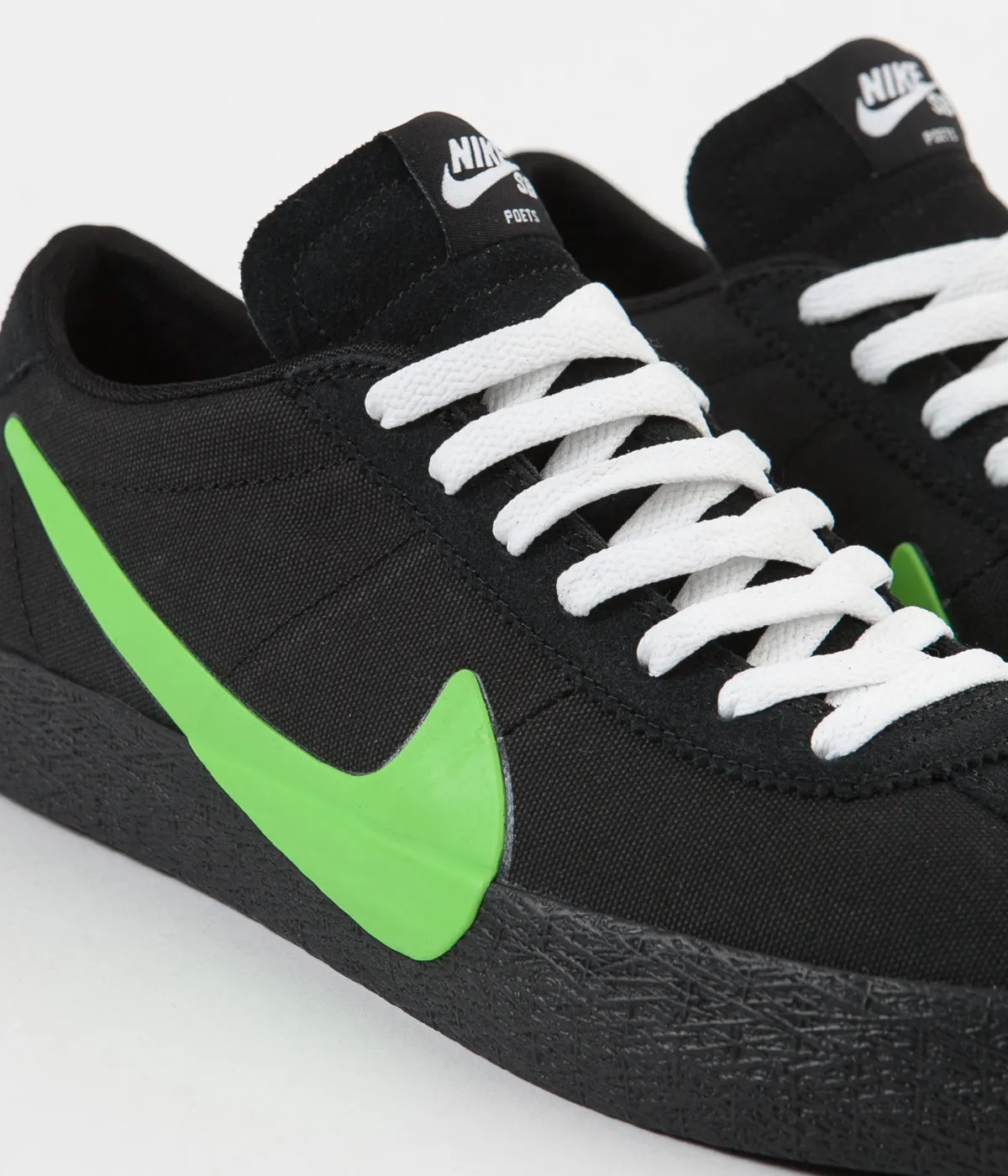 Nike SB x Poets Bruin Shoes - Black / Voltage Green - White