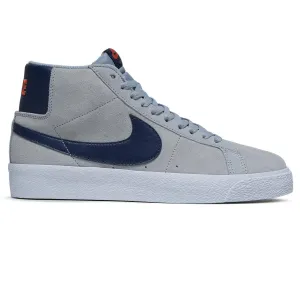 Nike SB Zoom Blazer Mid Shoes - Wolf Grey/Midnight Navy/Cosmic Clay