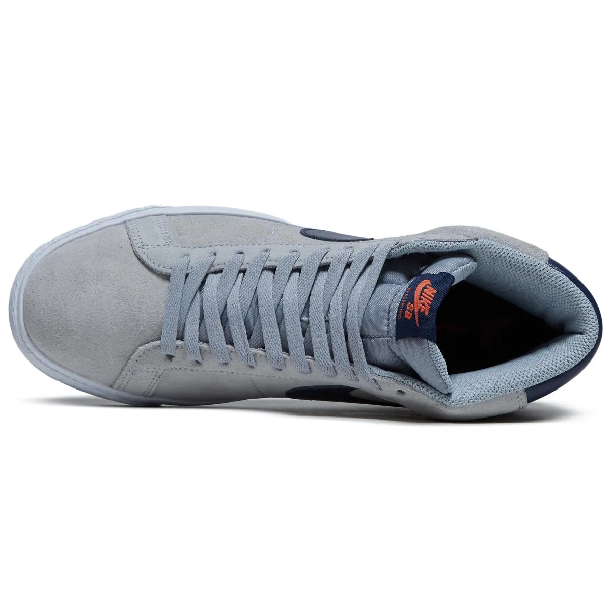 Nike SB Zoom Blazer Mid Shoes - Wolf Grey/Midnight Navy/Cosmic Clay