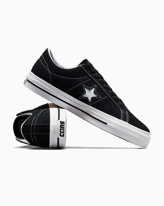 One Star Pro Suede Shoe - Black/Black/White