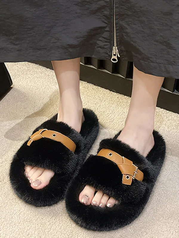 Open Toe Split-Joint Slippers Platform Shoes