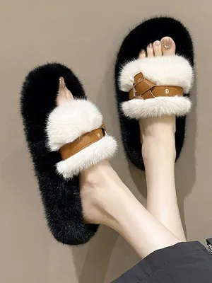 Open Toe Split-Joint Slippers Platform Shoes