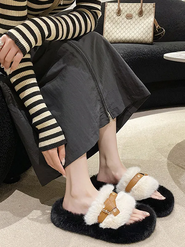 Open Toe Split-Joint Slippers Platform Shoes