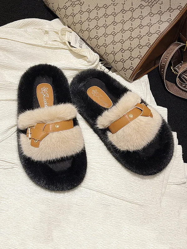 Open Toe Split-Joint Slippers Platform Shoes