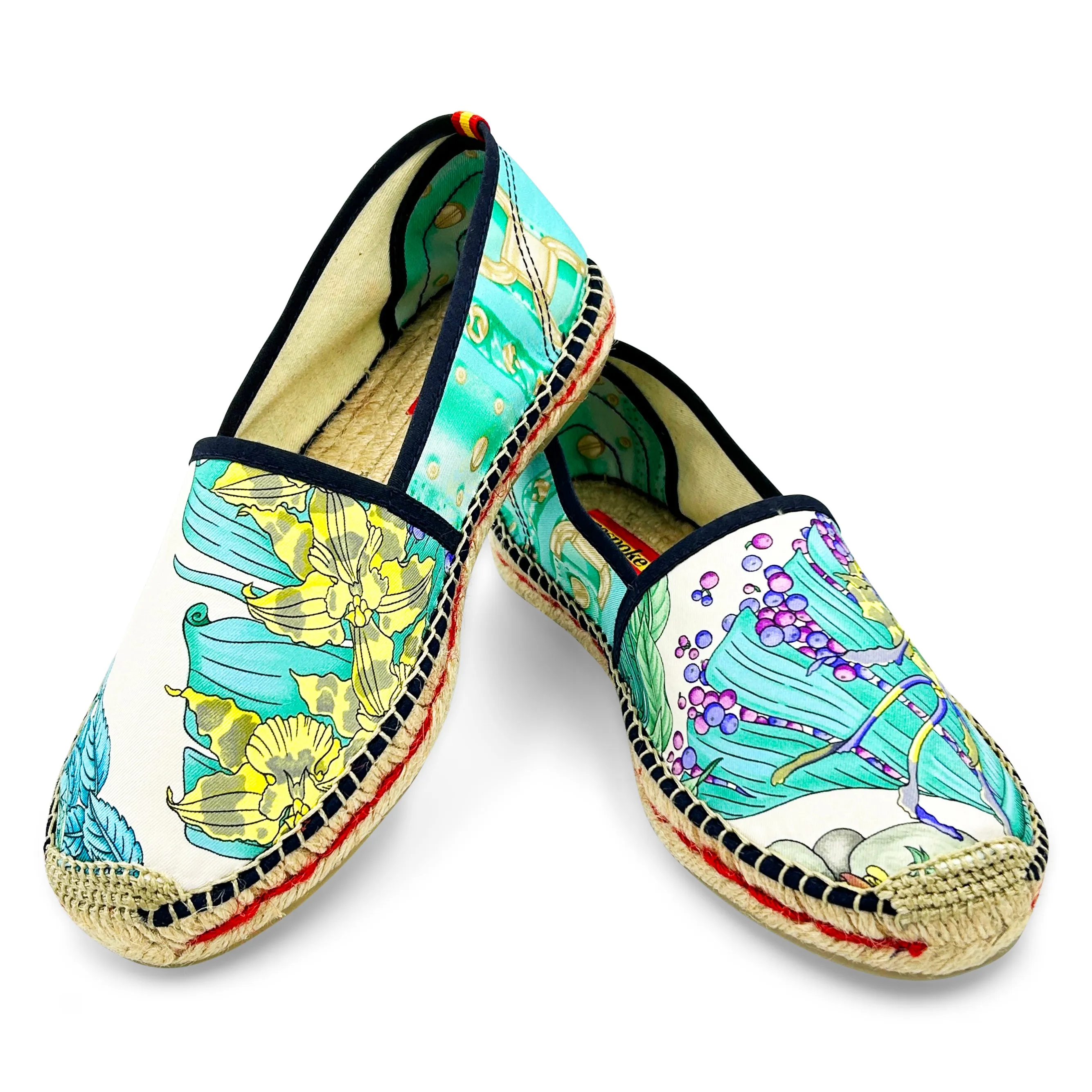 PYTHAGORE GIANNI Turquoise Classic Espadrilles