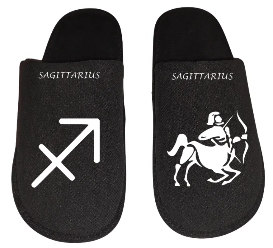 Sagittarius Zodiac sign Astrology horoscope Men's Slippers / House Shoes slides dad husband father gift