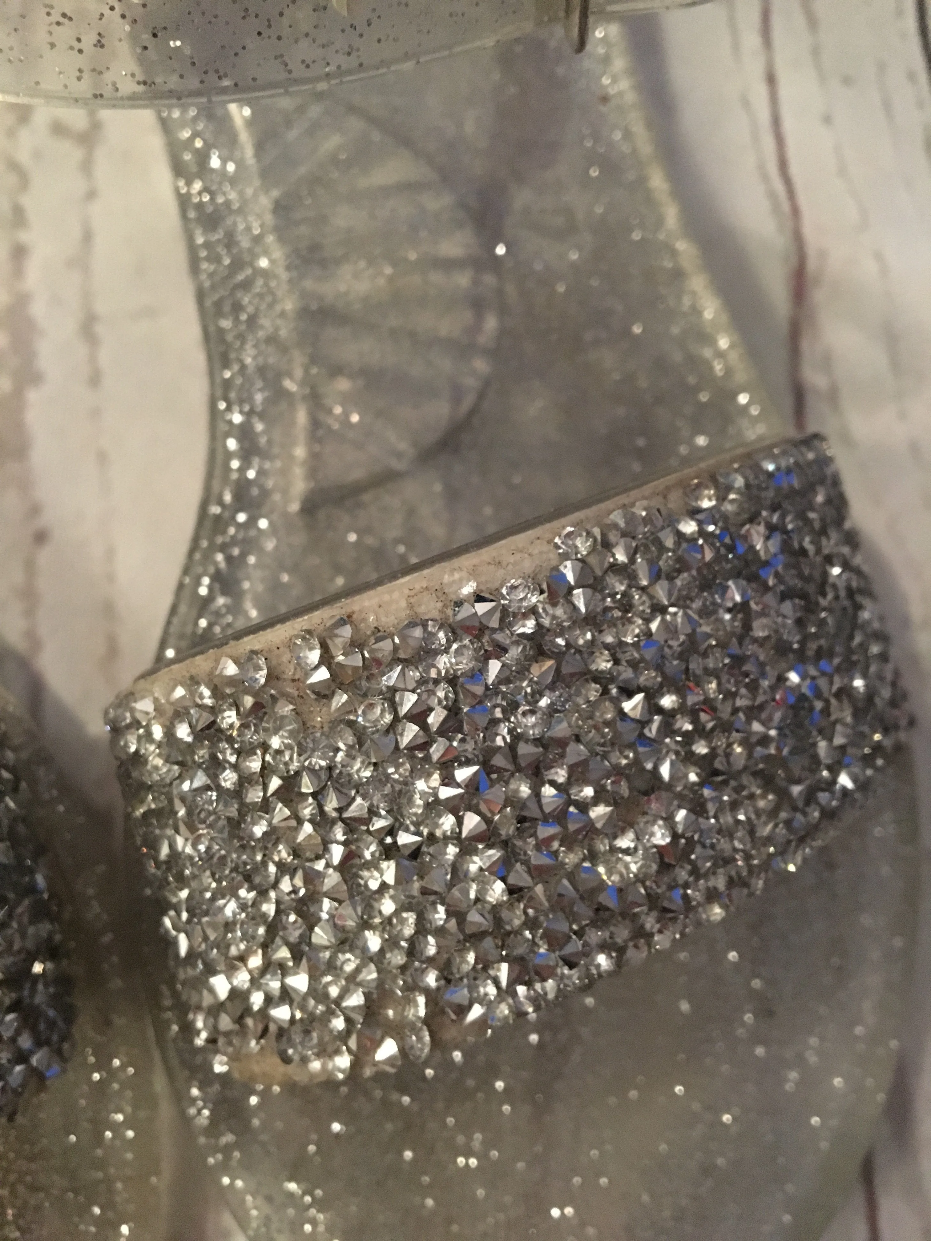 Size 1 Glitter Jelly Sandals